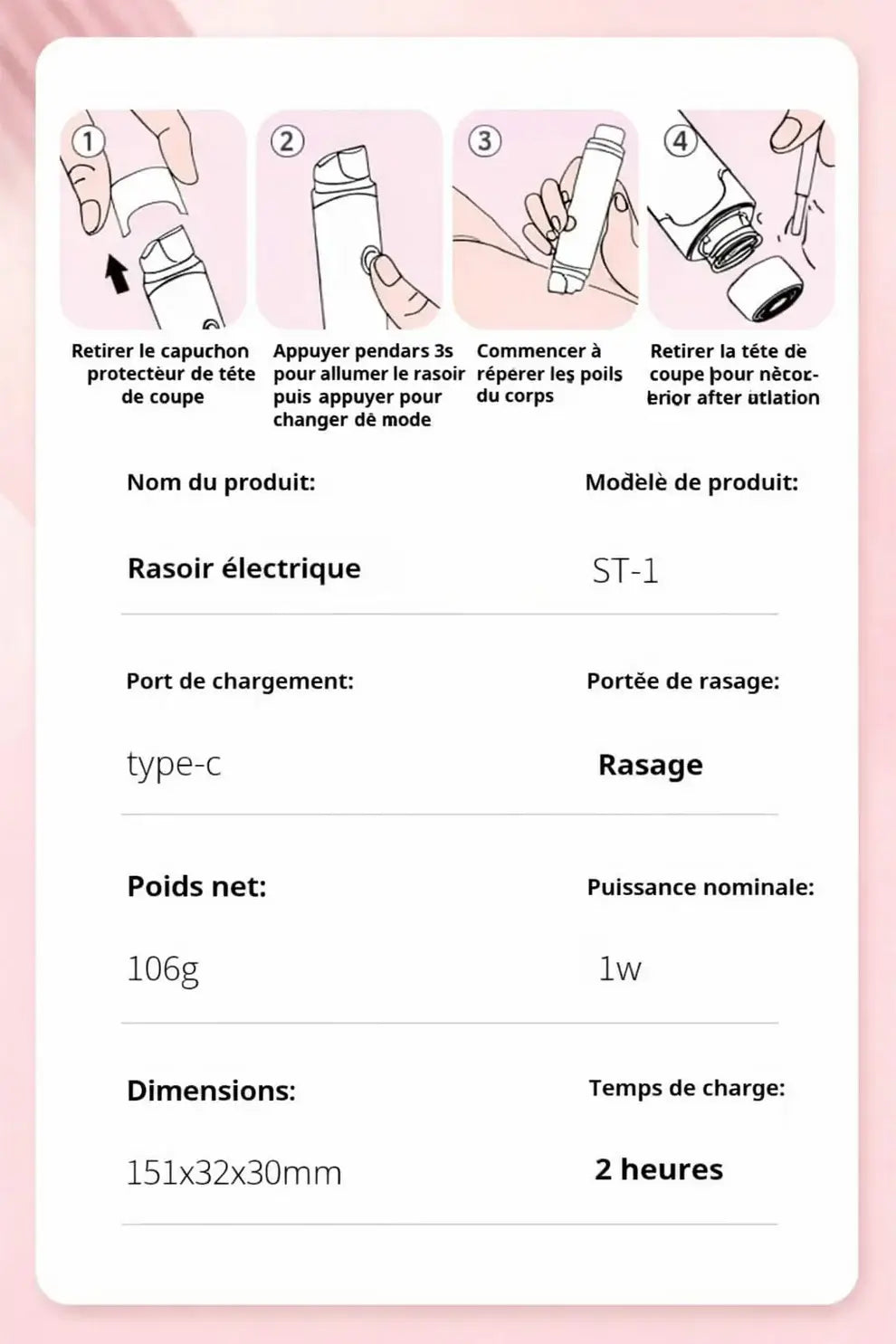 Rasoir électrique